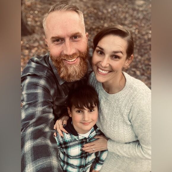 Plaid Flannel Button Down Hooded Shirt  Navy Teal White Large - Picture 5 of 8